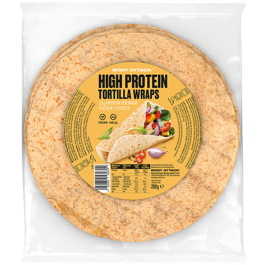 Body Attack High Protein Tortilla Wraps 280g