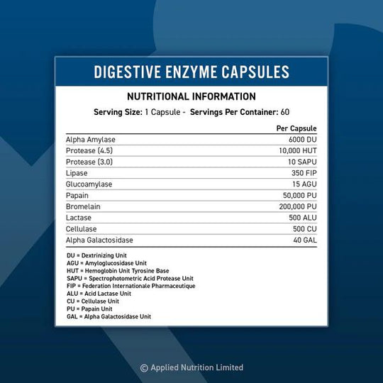 Applied Nutrition Digestive Enzymes 60 Kapseln