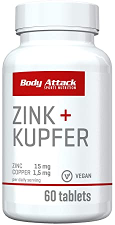 Body Attack Zink + Kupfer 60 caps