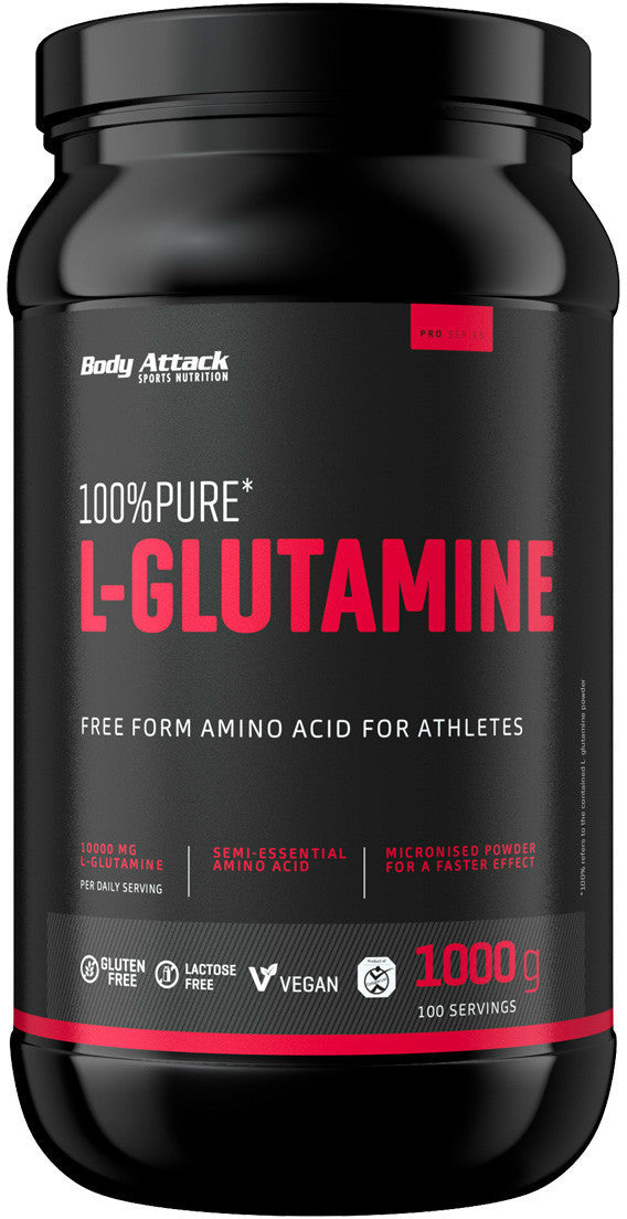 Body Attack 100% Pure Glutamine 1000g