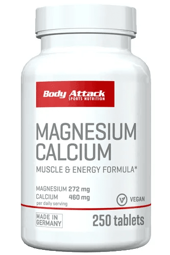 Body Attack Magnesium Calcium 250 tabs
